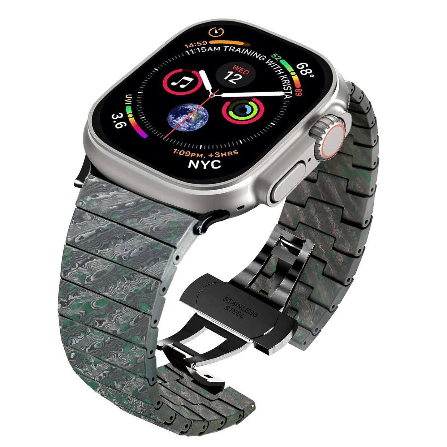 Carbon Fiber Apple Watch Bands Series 9/8/7/6/5/4/3/