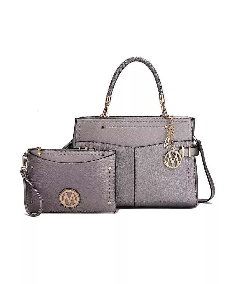 Tenna Satchel Bag with Wristlet by Mia K