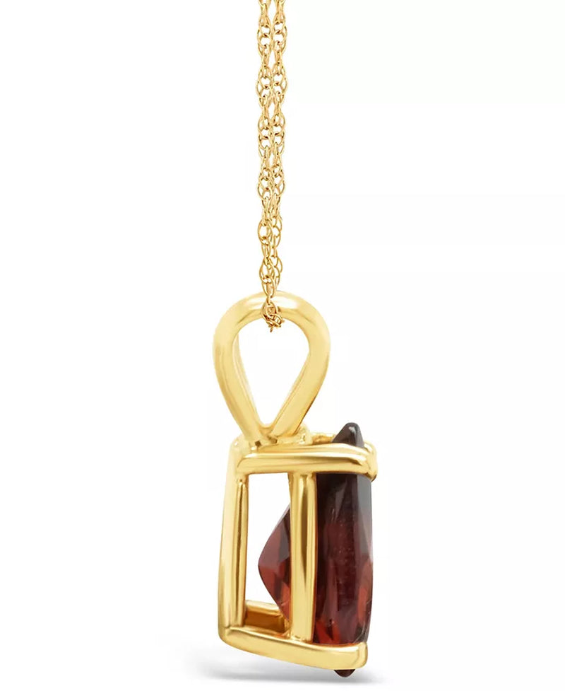 Garnet (1-1/5 Ct.T.W) Pendant Necklace in 14K Yellow Gold